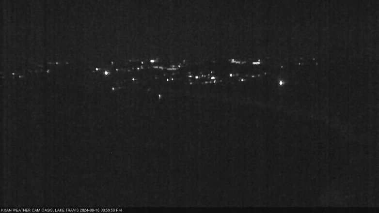 Lake Travis webcam, August 16, 2024 10:00 PM CT