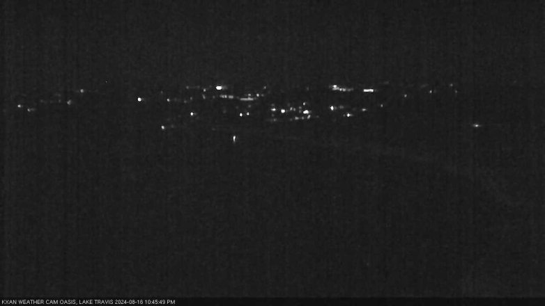 Lake Travis webcam, August 16, 2024 10:45 PM CT
