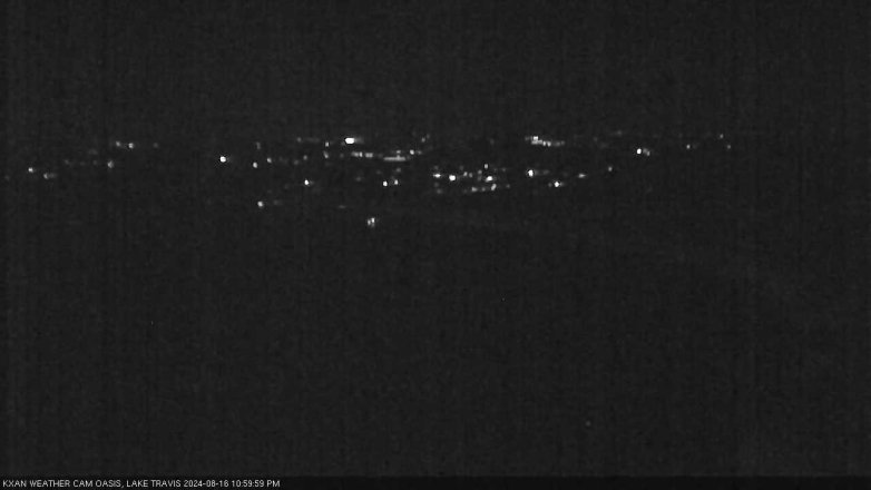 Lake Travis webcam, August 16, 2024 11:00 PM CT