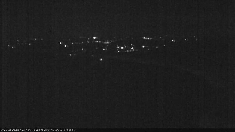 Lake Travis webcam, August 16, 2024 11:25 PM CT