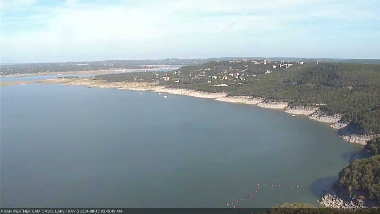 Lake Travis webcam, August 17, 2024 9:45 AM CT