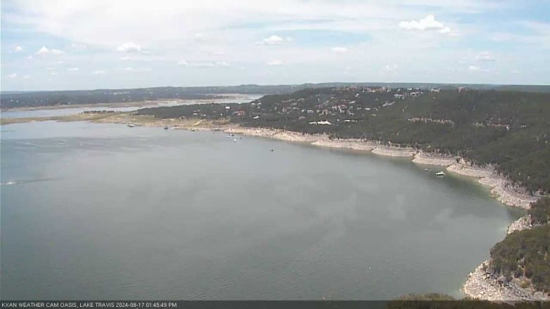 Lake Travis webcam, August 17, 2024 1:45 PM CT