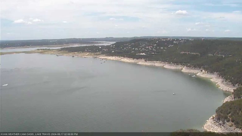 Lake Travis webcam, August 17, 2024 2:00 PM CT