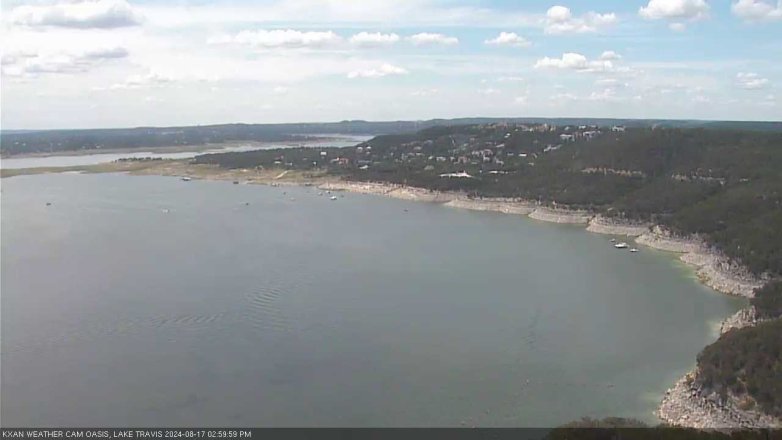 Lake Travis webcam, August 17, 2024 3:00 PM CT