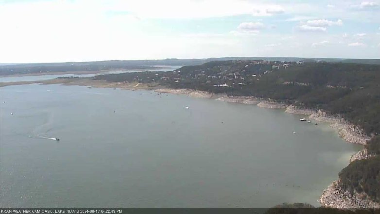 Lake Travis webcam, August 17, 2024 4:25 PM CT
