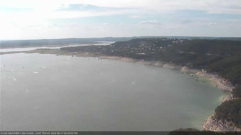 Lake Travis webcam, August 17, 2024 5:00 PM CT
