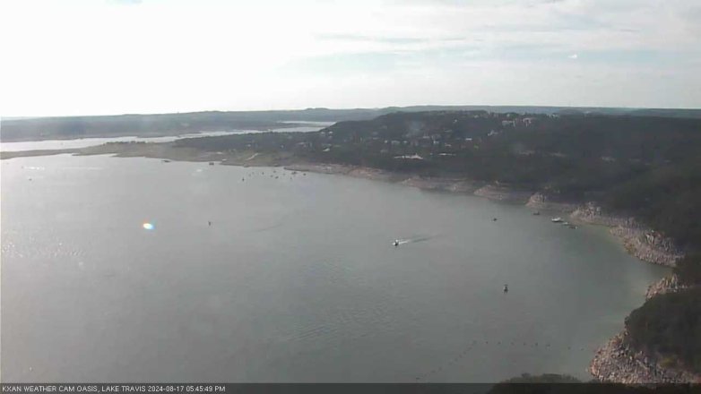 Lake Travis webcam, August 17, 2024 5:45 PM CT