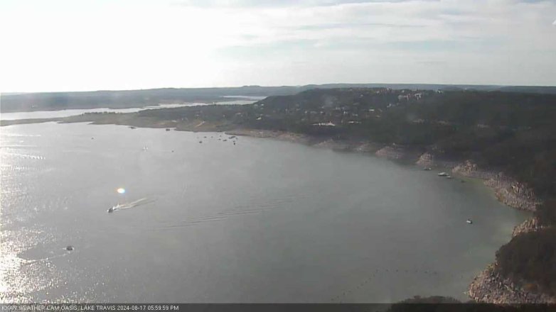 Lake Travis webcam, August 17, 2024 6:00 PM CT