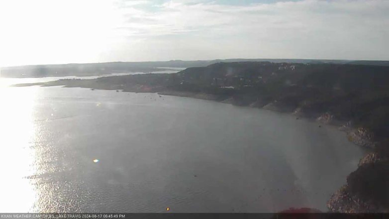 Lake Travis webcam, August 17, 2024 6:45 PM CT