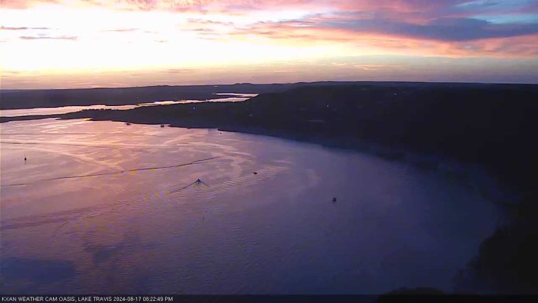 Lake Travis webcam, August 17, 2024 8:25 PM CT