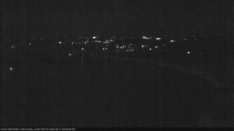 Lake Travis webcam, August 17, 2024 9:45 PM CT