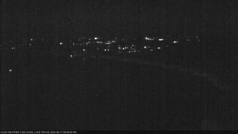 Lake Travis webcam, August 17, 2024 10:00 PM CT