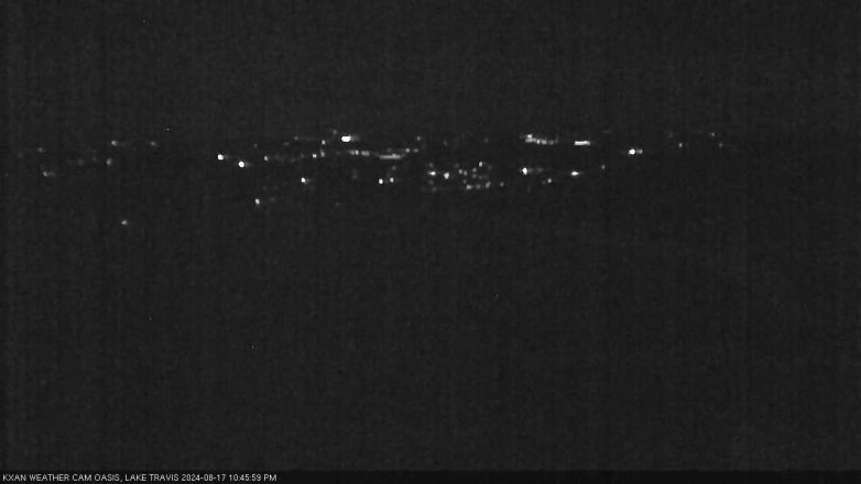 Lake Travis webcam, August 17, 2024 10:45 PM CT
