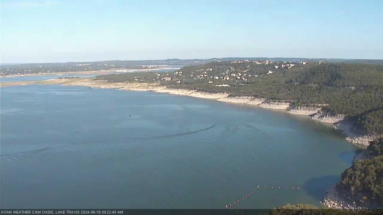 Lake Travis webcam, August 18, 2024 9:25 AM CT