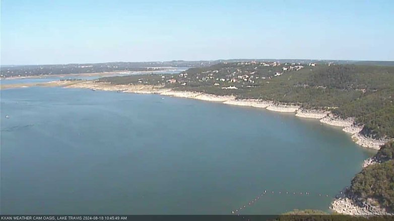 Lake Travis webcam, August 18, 2024 10:45 AM CT