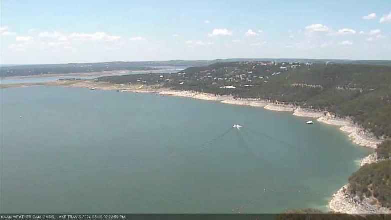 Lake Travis webcam, August 18, 2024 2:25 PM CT