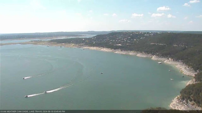 Lake Travis webcam, August 18, 2024 3:45 PM CT