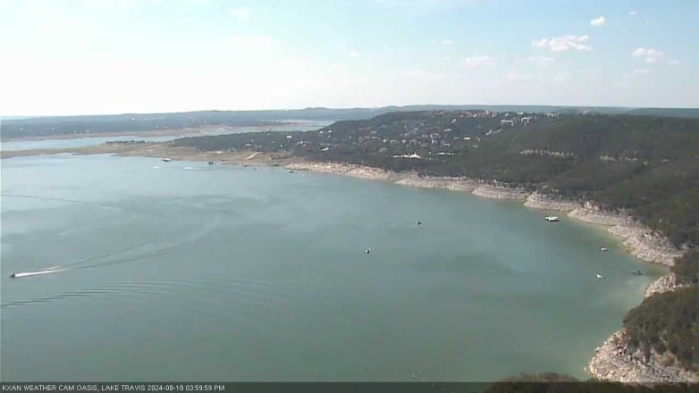 Lake Travis webcam, August 18, 2024 4:00 PM CT