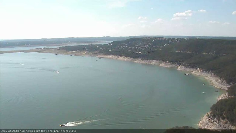 Lake Travis webcam, August 18, 2024 4:25 PM CT