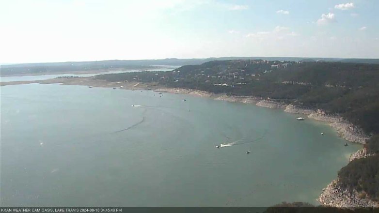 Lake Travis webcam, August 18, 2024 4:45 PM CT