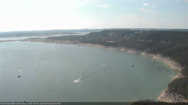 Lake Travis webcam, August 18, 2024 5:00 PM CT