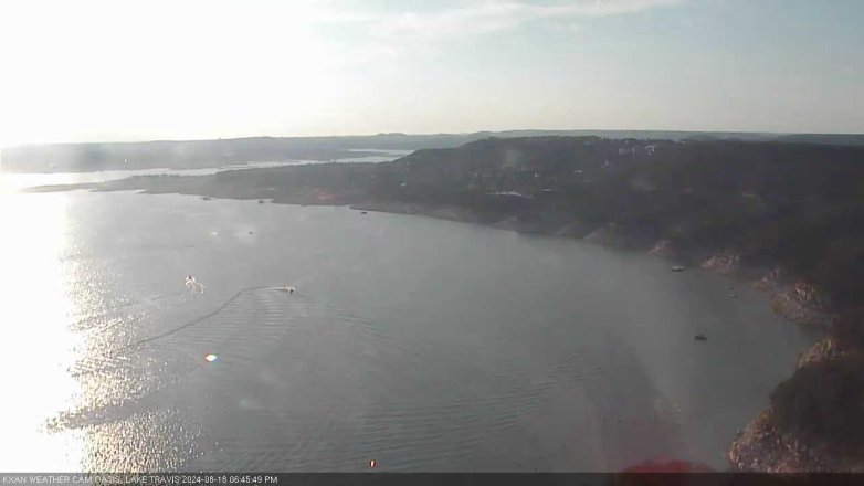 Lake Travis webcam, August 18, 2024 6:45 PM CT