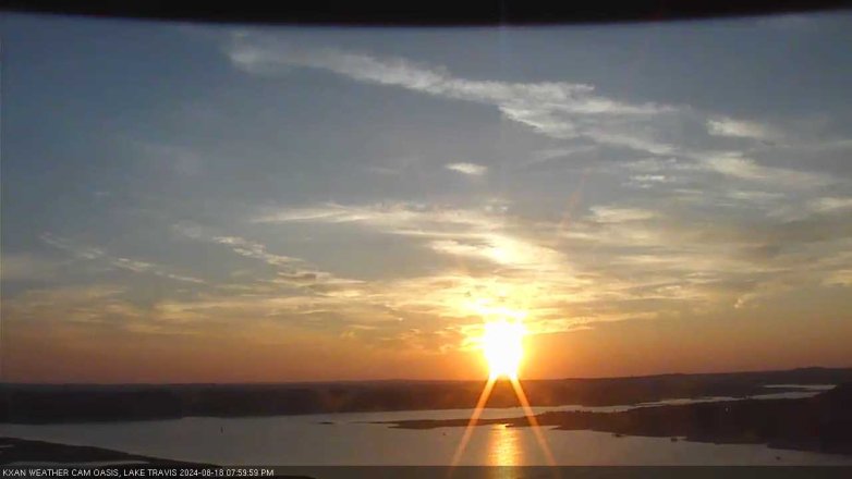 Lake Travis webcam, August 18, 2024 8:00 PM CT