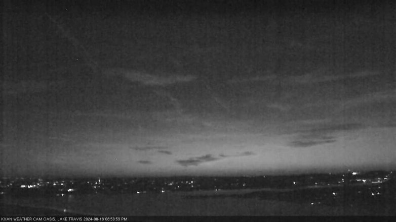 Lake Travis webcam, August 18, 2024 9:00 PM CT