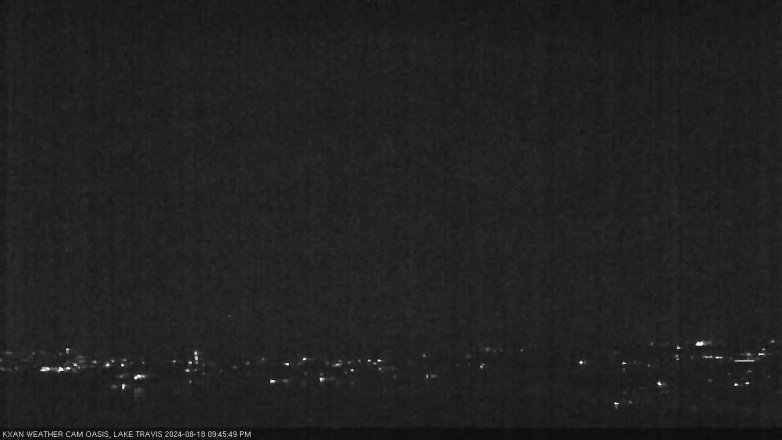 Lake Travis webcam, August 18, 2024 9:45 PM CT