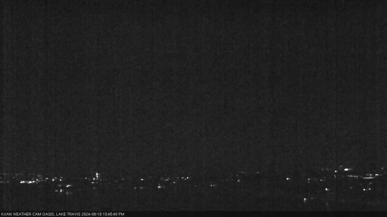 Lake Travis webcam, August 18, 2024 10:45 PM CT