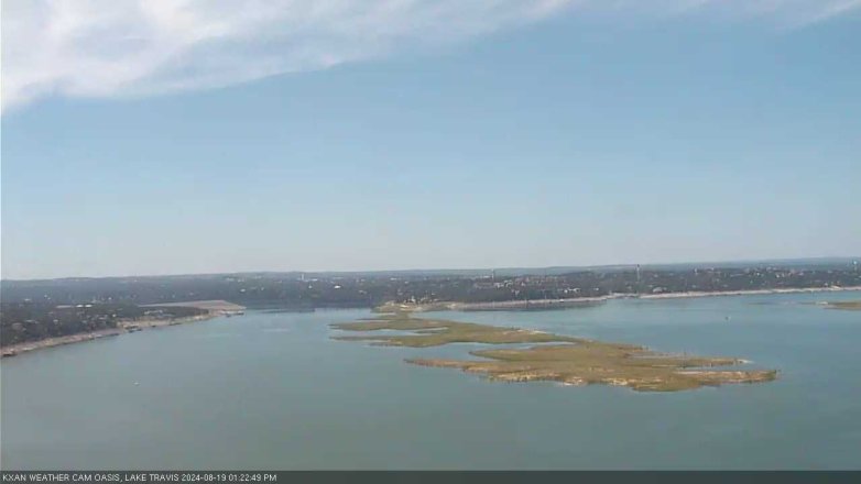Lake Travis webcam, August 19, 2024 1:25 PM CT