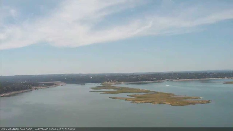 Lake Travis webcam, August 19, 2024 2:00 PM CT