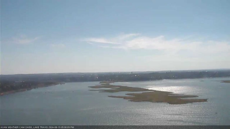 Lake Travis webcam, August 19, 2024 5:00 PM CT