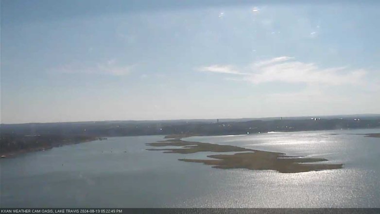 Lake Travis webcam, August 19, 2024 5:25 PM CT