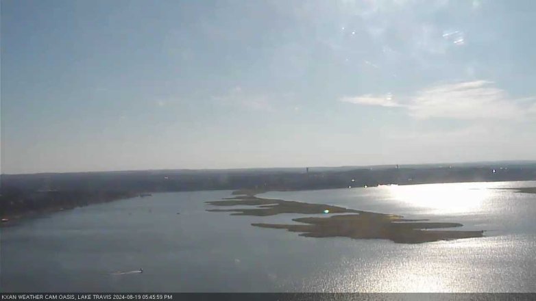 Lake Travis webcam, August 19, 2024 5:45 PM CT
