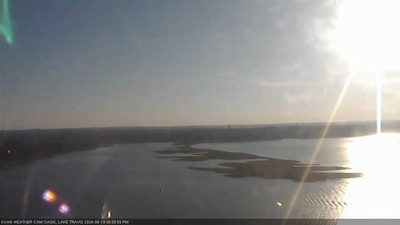 Lake Travis webcam, August 19, 2024 7:00 PM CT