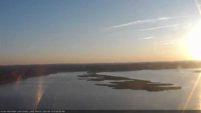 Lake Travis webcam, August 19, 2024 7:45 PM CT