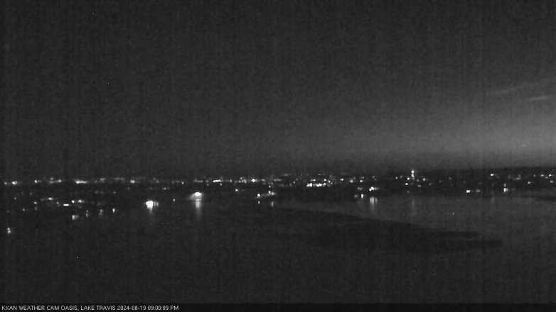 Lake Travis webcam, August 19, 2024 9:00 PM CT