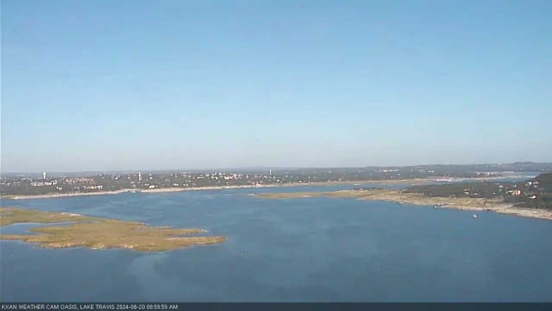 Lake Travis webcam, August 20, 2024 9:00 AM CT