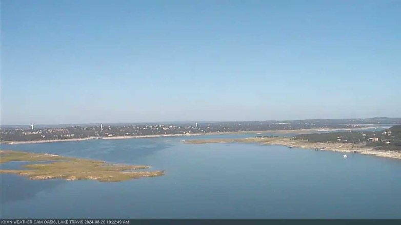 Lake Travis webcam, August 20, 2024 10:25 AM CT