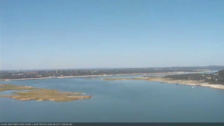 Lake Travis webcam, August 20, 2024 11:45 AM CT