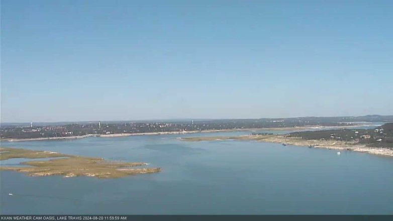 Lake Travis webcam, August 20, 2024 12:00 PM CT