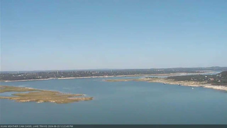 Lake Travis webcam, August 20, 2024 12:25 PM CT