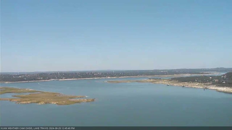 Lake Travis webcam, August 20, 2024 12:45 PM CT