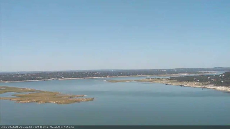 Lake Travis webcam, August 20, 2024 1:00 PM CT