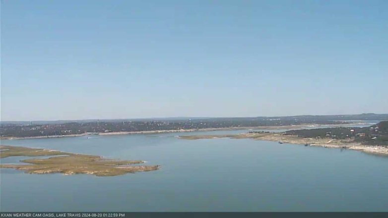 Lake Travis webcam, August 20, 2024 1:25 PM CT