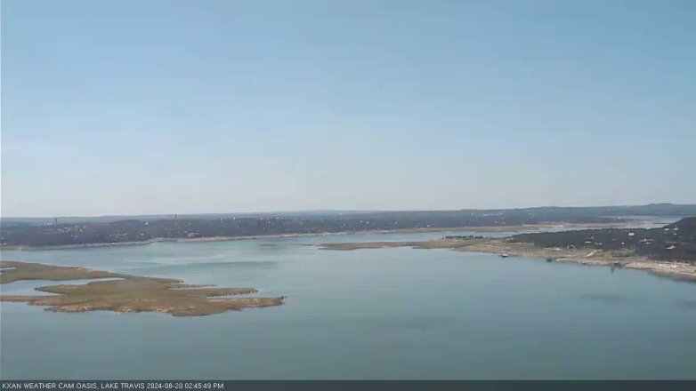 Lake Travis webcam, August 20, 2024 2:45 PM CT