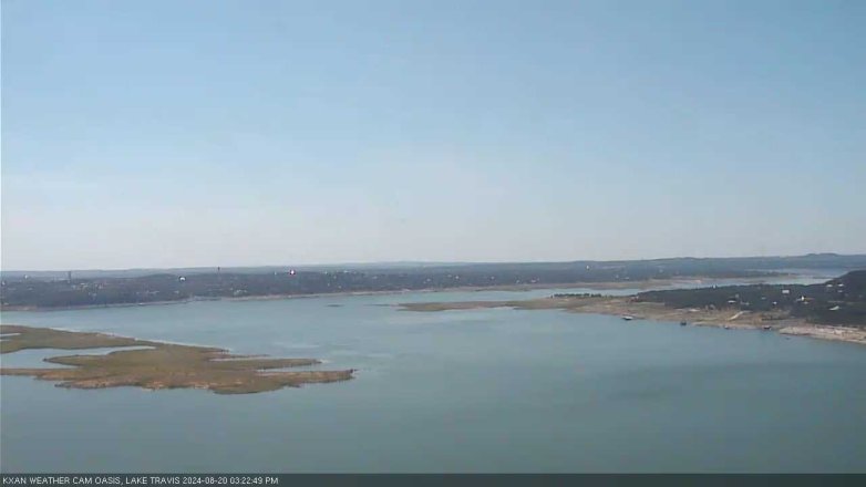 Lake Travis webcam, August 20, 2024 3:25 PM CT