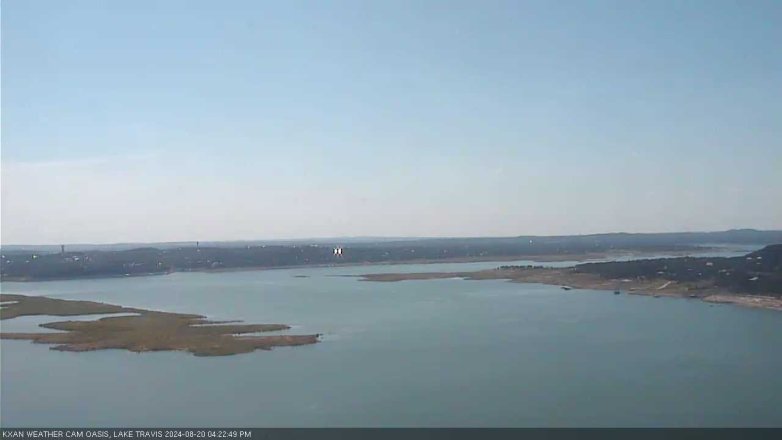 Lake Travis webcam, August 20, 2024 4:25 PM CT