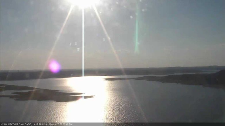 Lake Travis webcam, August 20, 2024 6:25 PM CT